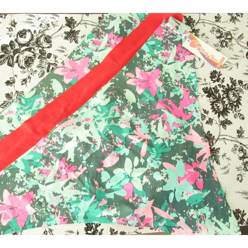 New 3 Pairs Cheek Boss Panties 4XL Green Floral Red Thong String Plus Size